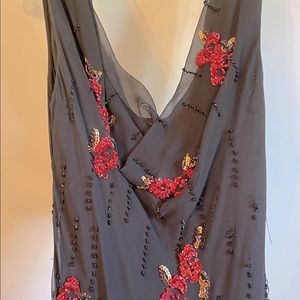 Cartise Couture Sleeveless Beaded Gown (size 10)